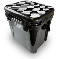MightySkins YEROA24LID-Race Flag Skin for Yeti Roadie 24 Hard cooler Lid - Race Flag