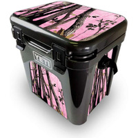 MightySkins YEROAD24-Pink Tree camo Skin for Yeti Roadie 24 Hard cooler - Pink Tree camo