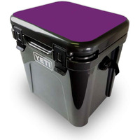 MightySkins YEROA24LID-Solid Purple Skin for Yeti Roadie 24 Hard cooler Lid - Solid Purple