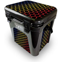 MightySkins YEROAD24-Primary Honeycomb Skin for Yeti Roadie 24 Hard cooler - Primary Honeycomb