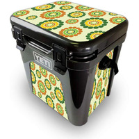 MightySkins YEROAD24-Hippie Flowers Skin for Yeti Roadie 24 Hard cooler - Hippie Flowers