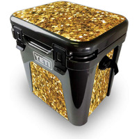 MightySkins YEROAD24-gold chips Skin for Yeti Roadie 24 Hard cooler - gold chips