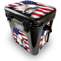 MightySkins YEROAD24-America Strong Skin for Yeti Roadie 24 Hard cooler - America Strong