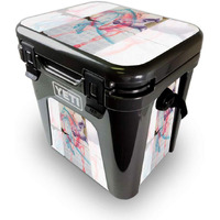 MightySkins YEROAD24-Damaged Horses Skin for Yeti Roadie 24 Hard cooler - Damaged Horses
