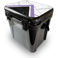 MightySkins YEROA24LID-geometric Marble Skin for Yeti Roadie 24 Hard cooler Lid - geometric Marble