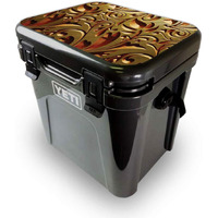 MightySkins YEROA24LID-Mosaic gold Skin for Yeti Roadie 24 Hard cooler Lid - Mosaic gold