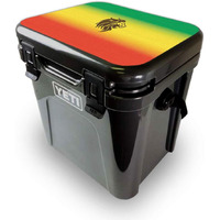 MightySkins YEROA24LID-Rasta Lion Skin for Yeti Roadie 24 Hard cooler Lid - Rasta Lion