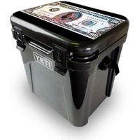 MightySkins YEROA24LID-Monroe currency Skin for Yeti Roadie 24 Hard cooler Lid - Monroe currency
