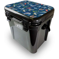 MightySkins YEROA24LID-Saltwater compass Skin for Yeti Roadie 24 Hard cooler Lid - Saltwater compass