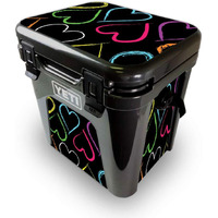MightySkins YEROAD24-Hearts Skin for Yeti Roadie 24 Hard cooler - Hearts