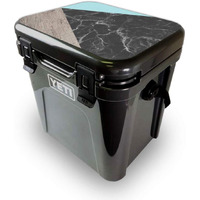 MightySkins YEROA24LID-Wood And Marble Skin for Yeti Roadie 24 Hard cooler Lid - Wood & Marble