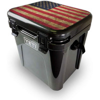 MightySkins YEROA24LID-Vintage Flag Skin for Yeti Roadie 24 Hard cooler Lid - Vintage Flag