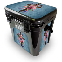 MightySkins YEROAD24-Rose cross Skin for Yeti Roadie 24 Hard cooler - Rose cross