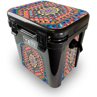MightySkins YEROAD24-Rainbow Kaleidoscope Skin for Yeti Roadie 24 Hard cooler - Rainbow Kaleidoscope