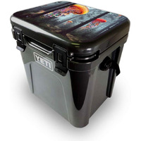 MightySkins YEROA24LID-Electric Jellyfish Skin for Yeti Roadie 24 Hard cooler Lid - Electric Jellyfish
