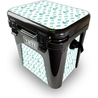 MightySkins YEROAD24-Teal Designer Skin for Yeti Roadie 24 Hard cooler - Teal Designer