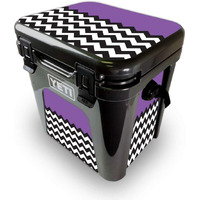 MightySkins YEROAD24-Purple chevron Skin for Yeti Roadie 24 Hard cooler - Purple chevron