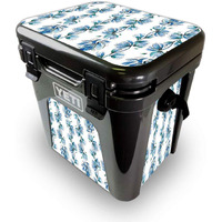 MightySkins YEROAD24-Blue Vines Skin for Yeti Roadie 24 Hard cooler - Blue Vines