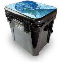 MightySkins YEROA24LID-Perfect Wave Skin for Yeti Roadie 24 Hard cooler Lid - Perfect Wave