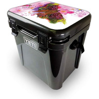 MightySkins YEROA24LID-Hippie Butterfly Skin for Yeti Roadie 24 Hard cooler Lid - Hippie Butterfly