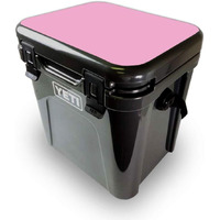 MightySkins YEROA24LID-Solid Pink Skin for Yeti Roadie 24 Hard cooler Lid - Solid Pink