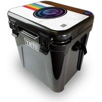 MightySkins YEROA24LID-Vintage Polaroid Skin for Yeti Roadie 24 Hard cooler Lid - Vintage Polaroid