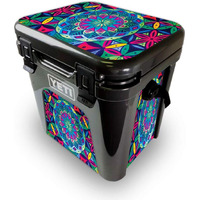 MightySkins YEROAD24-geo garden Skin for Yeti Roadie 24 Hard cooler - geo garden