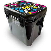 MightySkins YEROA24LID-Swirly Skin for Yeti Roadie 24 Hard cooler Lid - Swirly