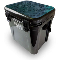 MightySkins YEROA24LID-Dark Butterfly Skin for Yeti Roadie 24 Hard cooler Lid - Dark Butterfly
