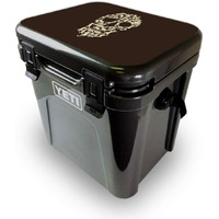 MightySkins YEROA24LID-cat Skull Skin for Yeti Roadie 24 Hard cooler Lid - cat Skull