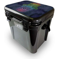 MightySkins YEROA24LID-Rainbow Hamsa Skin for Yeti Roadie 24 Hard cooler Lid - Rainbow Hamsa