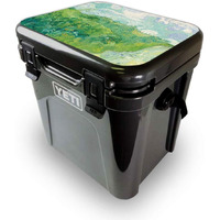 MightySkins YEROA24LID-green Wheat Fields Skin for Yeti Roadie 24 Hard cooler Lid - green Wheat Fields