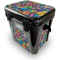 MightySkins YEROAD24-Butterfly Party Skin for Yeti Roadie 24 Hard cooler - Butterfly Party