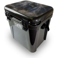 MightySkins YEROA24LID-Stormy Marble Skin for Yeti Roadie 24 Hard cooler Lid - Stormy Marble
