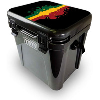 MightySkins YEROA24LID-Rasta Flag Skin for Yeti Roadie 24 Hard cooler Lid - Rasta Flag