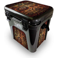 MightySkins YEROAD24-Wooden Floral Skin for Yeti Roadie 24 Hard cooler - Wooden Floral