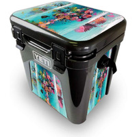 MightySkins YEROAD24-Surf Palm Skin for Yeti Roadie 24 Hard cooler - Surf Palm