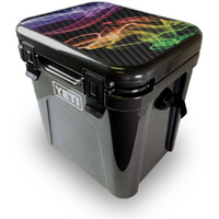 MightySkins YEROA24LID-Bright Smoke Skin for Yeti Roadie 24 Hard cooler Lid - Bright Smoke