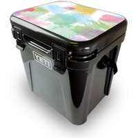 MightySkins YEROA24LID-Watercolor White Skin for Yeti Roadie 24 Hard cooler Lid - Watercolor White