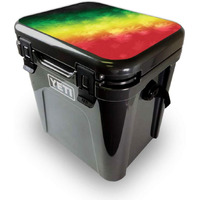 MightySkins YEROA24LID-Rasta Rainbow Skin for Yeti Roadie 24 Hard cooler Lid - Rasta Rainbow