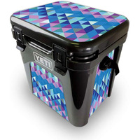 MightySkins YEROAD24-Purple Kaleidoscope Skin for Yeti Roadie 24 Hard cooler - Purple Kaleidoscope