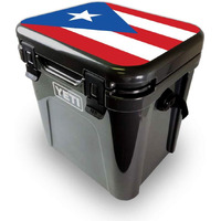 MightySkins YEROA24LID-Puerto Rican Flag Skin for Yeti Roadie 24 Hard cooler Lid - Puerto Rican Flag