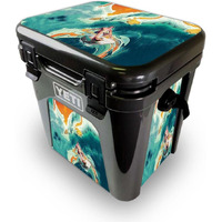 MightySkins YEROAD24-Acid Surf Skin for Yeti Roadie 24 Hard cooler - Acid Surf