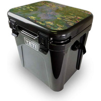 MightySkins YEROA24LID-Water Lilies Skin for Yeti Roadie 24 Hard cooler Lid - Water Lilies