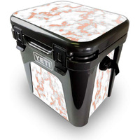 MightySkins YEROAD24-Rose Foil Marble Skin for Yeti Roadie 24 Hard cooler - Rose Foil Marble