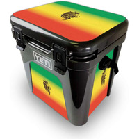 MightySkins YEROAD24-Rasta Lion Skin for Yeti Roadie 24 Hard cooler - Rasta Lion