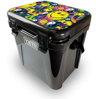 MightySkins YEROA24LID-Peace Smile Skin for Yeti Roadie 24 Hard cooler Lid - Peace Smile