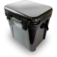 MightySkins YEROA24LID-cold Steel Skin for Yeti Roadie 24 Hard cooler Lid - cold Steel