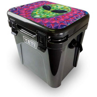MightySkins YEROA24LID-geometric Alien Skin for Yeti Roadie 24 Hard cooler Lid - geometric Alien