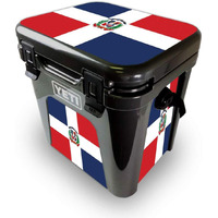 MightySkins YEROAD24-Dominican Flag Skin for Yeti Roadie 24 Hard cooler - Dominican Flag